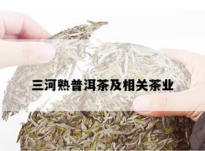 三河熟普洱茶及相关茶业