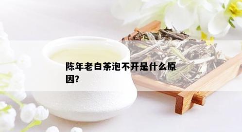 陈年老白茶泡不开是什么原因？