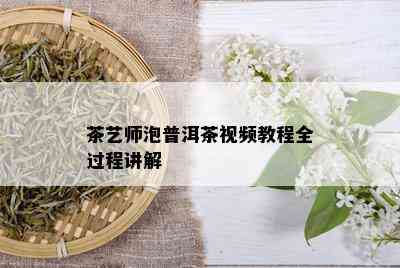 茶艺师泡普洱茶视频教程全过程讲解