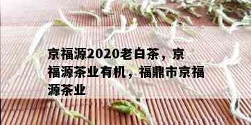 京福源2020老白茶，京福源茶业有机，福鼎市京福源茶业