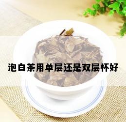 泡白茶用单层还是双层杯好