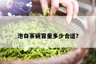 泡白茶碗容量多少合适？