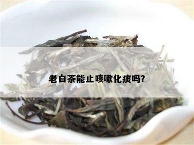 老白茶能止咳嗽化痰吗？