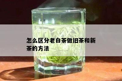 怎么区分老白茶做旧茶和新茶的方法