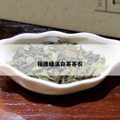 福鼎蟠溪白茶茶农