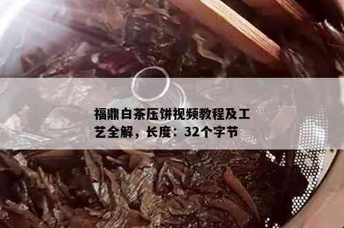 福鼎白茶压饼视频教程及工艺全解，长度：32个字节