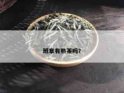 班章有熟茶吗？