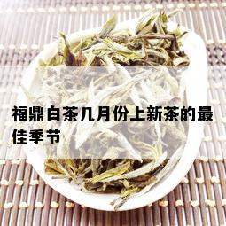 福鼎白茶几月份上新茶的更佳季节