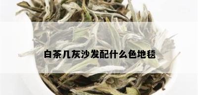 白茶几灰沙发配什么色地毯