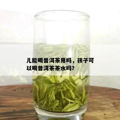 儿能喝普洱茶用吗，孩子可以喝普洱茶茶水吗？