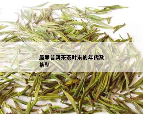 最早普洱茶茶叶末的年代及茶型