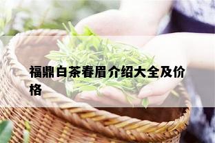 福鼎白茶春眉介绍大全及价格