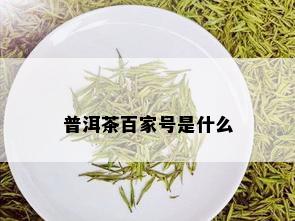 普洱茶百家号是什么