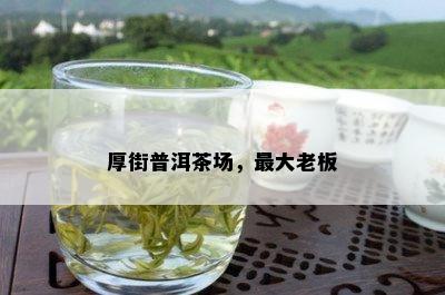 厚街普洱茶场，更大老板