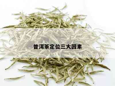 普洱茶定位三大因素