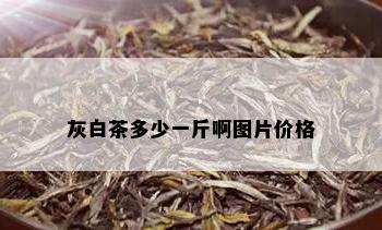 灰白茶多少一斤啊图片价格