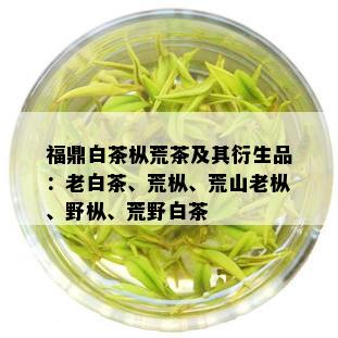 福鼎白茶枞荒茶及其衍生品：老白茶、荒枞、荒山老枞、野枞、荒野白茶