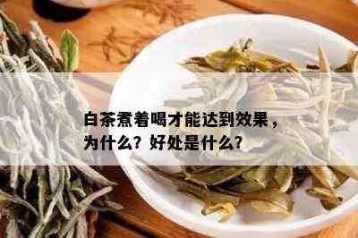 白茶煮着喝才能达到效果，为什么？好处是什么？