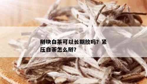 掰块白茶可以长期放吗？紧压白茶怎么掰？