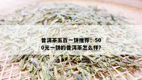 普洱茶五百一饼推荐：500元一饼的普洱茶怎么样？