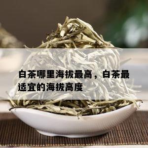 白茶哪里海拔更高，白茶最适宜的海拔高度