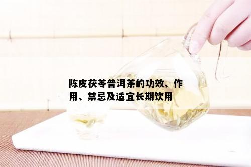 陈皮茯苓普洱茶的功效、作用、禁忌及适宜长期饮用