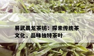 易武晨龙茶坊：探索传统茶文化，品味独特茶叶