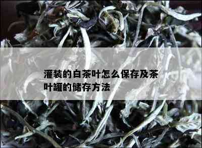 灌装的白茶叶怎么保存及茶叶罐的储存方法