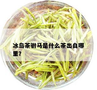 冰岛茶驸马是什么茶出自哪里？