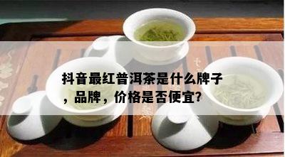 抖音最红普洱茶是什么牌子，品牌，价格是否便宜？