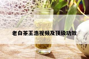 老白茶王浩视频及顶级功效