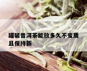 罐装普洱茶能放多久不变质且保持新