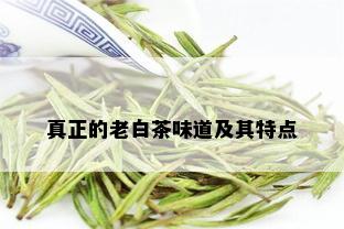 真正的老白茶味道及其特点