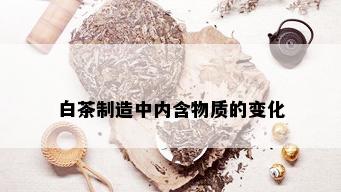 白茶制造中内含物质的变化