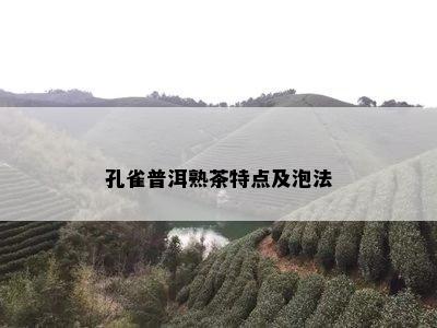 孔雀普洱熟茶特点及泡法