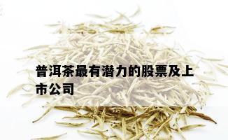 普洱茶最有潜力的股票及上市公司