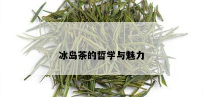 冰岛茶的哲学与魅力