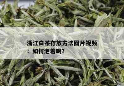 浙江白茶存放方法图片视频：如何泡着喝？