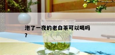 泡了一夜的老白茶可以喝吗？