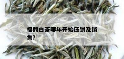 福鼎白茶哪年开始压饼及销售？