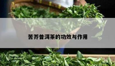 苦芥普洱茶的功效与作用