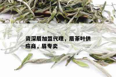 资深眉加盟代理，眉茶叶供应商，眉专卖