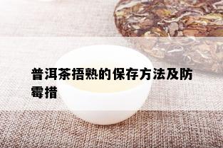 普洱茶捂熟的保存方法及防霉措