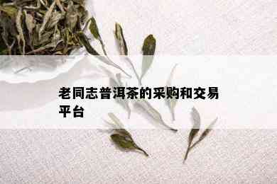 老同志普洱茶的采购和交易平台