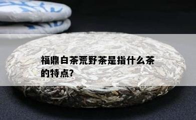 福鼎白茶荒野茶是指什么茶的特点？