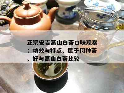 正宗安吉高山白茶口味观察：功效与特点、属于何种茶、好与高山白茶比较