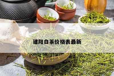 建阳白茶价格表最新