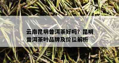 云南昆明普洱茶好吗？昆明普洱茶叶品牌及价位解析