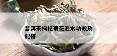 普洱茶枸杞菊花泡水功效及配搭