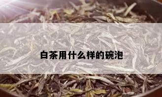 白茶用什么样的碗泡